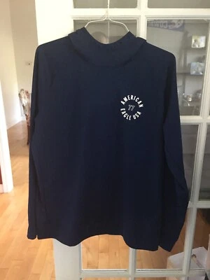 Sudadera con Capucha American Eagle Flex Para Hombre XL Azul Marino Bolsillos Usada en Excelente Condición Foto 1 de 4