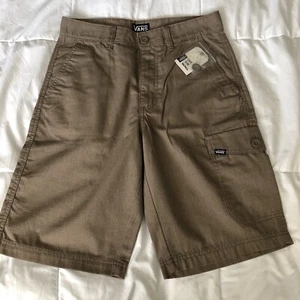Vans Off the Wall Mens Cargo Ripstop Shorts 28 Brown NWT - Picture 1 of 4