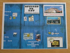 Site Hoarding Printed Background - suitable 1:24 Scale Diecast or Plastic Cars - Picture 1 of 2