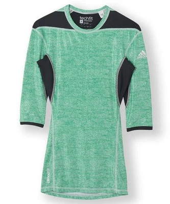 Authentic ADIDAS MENS CHILL TECHFIT 3/4 SLEEVE PERFORMANCE TRAINING TOP - Image 1 of 4