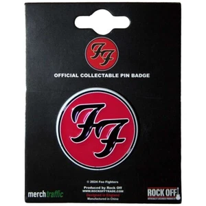 FOO FIGHTERS Metal Pin Badge: FF LOGO: Dave Grohl Official Merch fan gift £pba - Bild 1 von 11