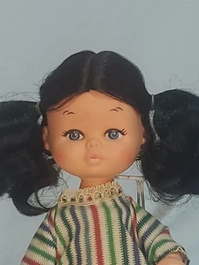 Vintage Big Eye Baby Doll 9" Plastic Rubber Head Hong Kong Playmate - Bild 1 von 20