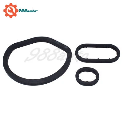 3X Kit de sellado de enfriador de aceite de motor para Mercedes Benz ML320 ML500 CL500 1121849961 nuevo Foto 1 de 4