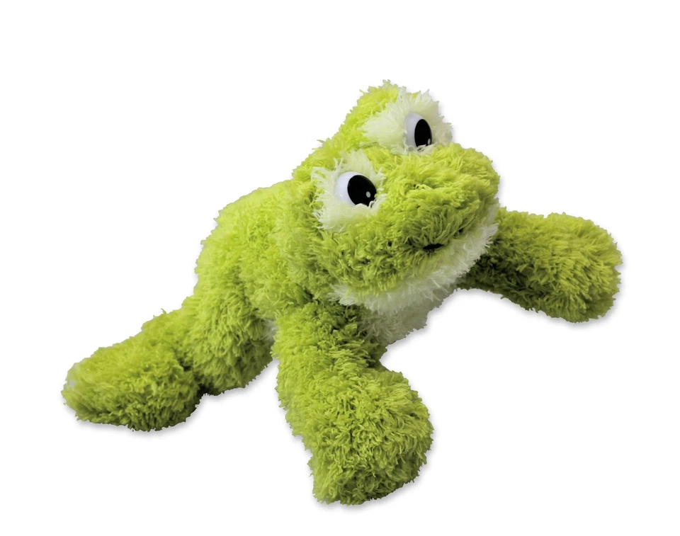 Inware 6225 - Kuscheltier Frosch Freaky grün liegend 23 Cm