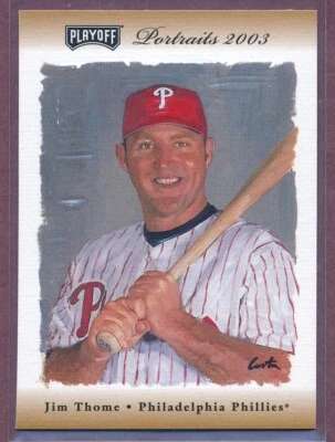 2003 Playoff Portraits Bronze Jim Thome #78 /100!! - Imagem 1 de 2