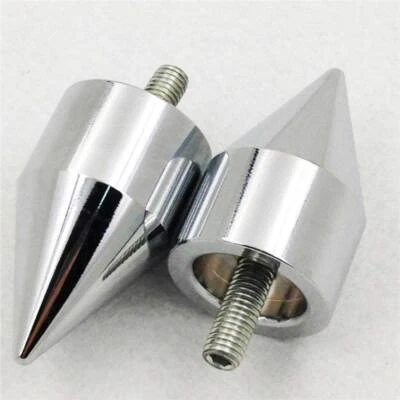 Хромированные наконечники шипов для ЧПУ в нормандском стиле подходят для Kawasaki Ninja ZRX1100 ZRX1200 ZZR1200 - Изображение 1 из 4