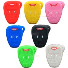 Fit Chrysler Dodge Jeep 3 Buttons Remote Smart Key Fob Silicone Skin Case Cover
