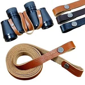 Binoculares de cuero genuino hechos a mano para cámara de CC con cuello de hombro con correa cabestrillo wfPt - Imagen 1 de 11