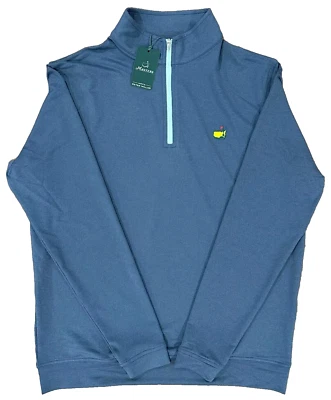 2025 Masters Peter Millar 1/4 Quarter Zip Golf Pullover Jacket Navy Blue Medium