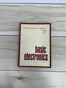 A Programmed Course in Basic Electronics NYIT McGraw Hill 1964 Training Manual - Bild 1 von 11
