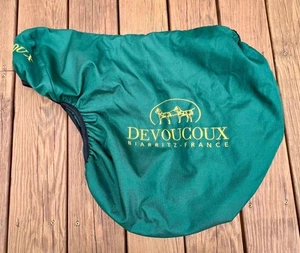 Devoucoux Saddle Cover with Fleece Lining & Devoucoux Embroidered on Cantle - Picture 1 of 6