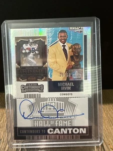 2024 Panini Contenders To Canton Michael Irvin Auto /50 Cowboys HOF Football - Picture 1 of 2