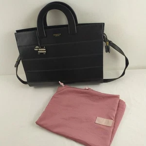 Radley London Black Medium Work/leisure Handbag with long strap & dust cover - Picture 1 of 14
