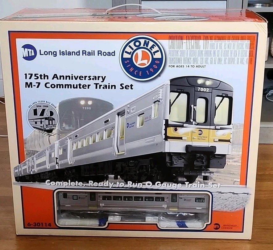 Lionel 6-30114 O Gauge Long Island Railroad M7 Anniversary Commuter Train Set  - Image 1 of 1