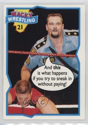 Topps Wacky Wrestling 1993 Big Boss Man The Mountie #21 Salón de la fama Foto 1 de 2