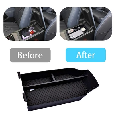Caja de almacenamiento organizadora de consola central de coche negra para accesorios BMW X3 2025 2026 Foto 1 de 4