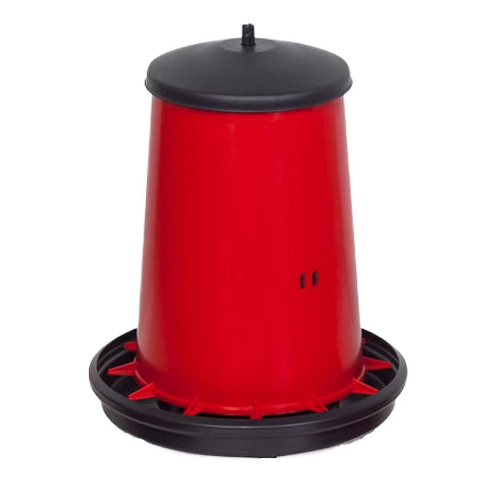 Kunststoff Futterautomat FS 12-15kg Geflügel Ente Gänse Hühner Futterspender NEU - Bild 1 von 1