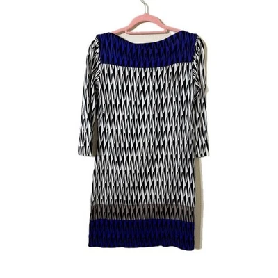 NWT Diane von Furstenberg Ruri Dress in Modern Harlequin Placement size 4 Preppy - Image 1 of 4