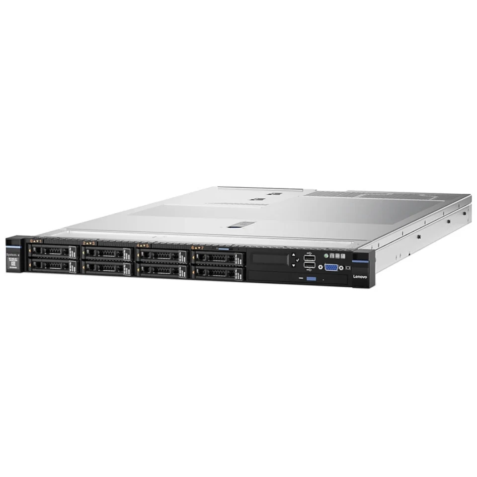 Lenovo System X3550 M5 8x SFF SAS/SATA 2xE5-2680V3 64GB RAM M5210 RAID Server - Immagine 1 di 1