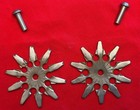 OLD STOCK 2 1/4" Handmade 10-Point Snowflake  COWBOY VAQUERO SPUR ROWELS & Pins