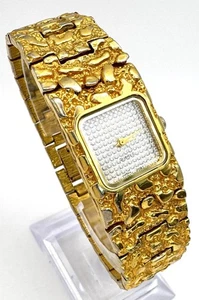 Gold Nugget Link Watch - Picture 1 of 7