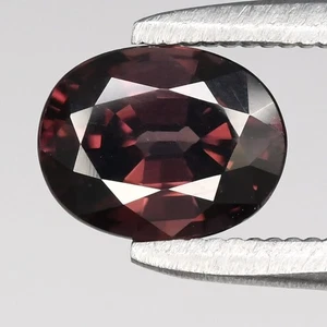 💎 1.03ct 6.5x5mm VS Oval Natural Merlot Brown Zircon - Unheated, Madagascar Gem - Picture 1 of 4
