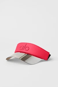 Alo Yoga Red  Reflective Visor With Adjustable Strap - Picture 1 of 1