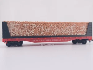 *READ TYCO HO Scale 41' The Southern Railroad 4365 Bulkheaded Pulpwood Car Train - Picture 1 of 14