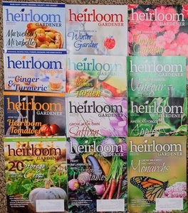 HEIRLOOM GARDENER Magazine 12 ISSUES Winter 2016 thru Fall 2019 All 4 Seasons - Picture 1 of 3