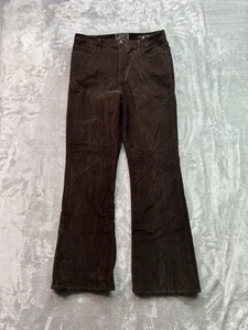 NYDJ Womens Plus Sz 14 Brown Pin Wale Corduroy Bootcut High Rise Western Boho - Picture 1 of 15