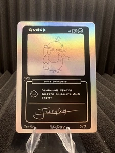 Quack (Psyduck) 5/7 - 1st Edition Pokederp Second Print Fan Art - Pokemon - Picture 1 of 2