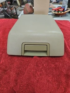 2004-2008 Ford F-150 Center Console Lid Armrest Arm Rest OEM Tan Brown Ish - Picture 1 of 5