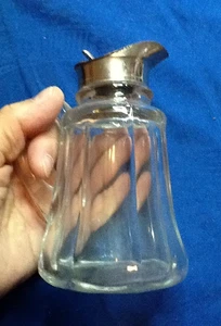 ANTIQUE AMERICAN PATTERN GLASS SYRUP OR MOLASSES PITCHER PANEL PATTERN 11 02 25B - Picture 1 of 10