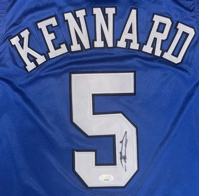 Luke Kennard Signed Autographed Duke Blue Devils Nike Elite Jersey JSA COA - Image 1 of 4