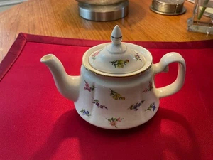 De Colección "Precio Kingston Potteries 2 Tazas Tetera 4708 Inglaterra" Floral Borde Dorado - Imagen 1 de 11