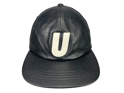 SOMBRERO DE BÉISBOL INVICTO Negro Imitación Cuero Patín Calle Hip-Hop Correa Foto 1 de 4