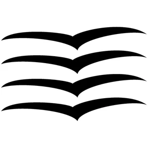 Vogelschutz Aufkleber Fenster Vogel Silhouetten Anti Kollisions Sticker Set 4St - Bild 1 von 2