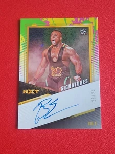 #23/25 2022 WWE NXT WRESTLING Rainbow BIG E AUTOGRAPH - Picture 1 of 3