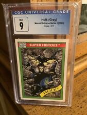 1990 Marvel Universe Hulk (Gray) CGC 9