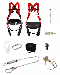 Premium Kletter Set Auffanggurt inkl Seil 20m Seilbremse Falldämpfer Fallschutz - Bild 1 von 7