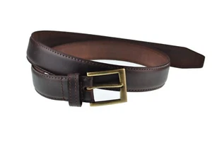 Cuir Véritable Ceinture Vintage Style Robuste pour Homme,Massive Boucle, Braun - Bild 1 von 13