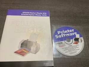 Epson Stylus Photo 890/1280 Printer Instuction Manual & Software CD for 1280 - Picture 1 of 2