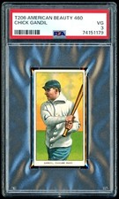 1909-11 T206 CHICK GANDIL American Beauty 460 PSA 3 WHITE SOX BLACK SOX SCANDAL