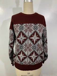 Vintage Sweater Fair Isle Womens Medium - Picture 1 of 8