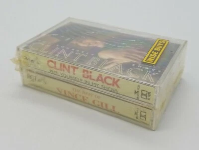 "The Best of" Vince Gill & Clint Black "Put Yourself in My Shoes" Cassette Lot - Image 1 of 4