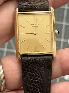 Vintage, SEIKO Same Movement LASSALE 6020-5059. Midsize Unisex Tank Watch - Picture 1 of 10