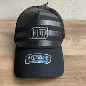 Highland Hat Cap Mens One Size Black Flag Patriotic Tactical Baseball - Picture 1 of 6