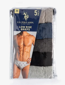 U.S. Polo Assn.®Men's 5 Pack Low Rise Briefs "COTTON" - Picture 1 of 8