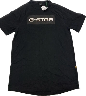 Camiseta G-Star Raw Negra Manga Corta Talla Pequeña Nueva Con Etiquetas **LEER Foto 1 de 4