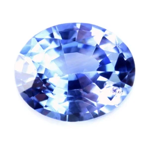 Zertifiziertes natürliches Ceylonblau Saphir 0,36ct VVS Klarheit Sri Lanka ovales Juwel - Bild 1 von 3